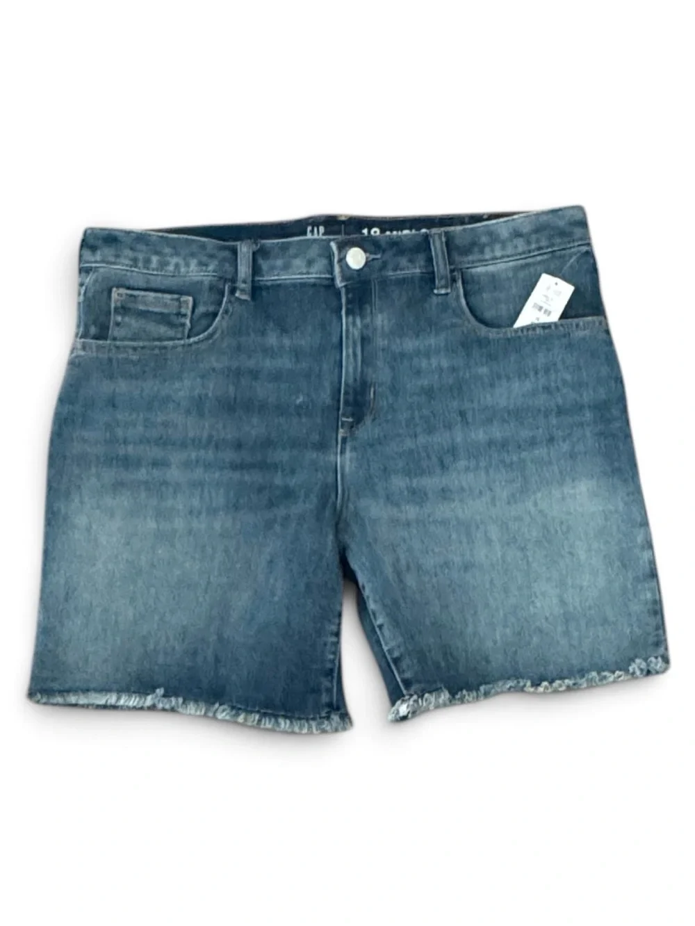 NWT Gap Kids denim cutoff 5 pocket high rise shorts Cotton-Polyester-Spandex
